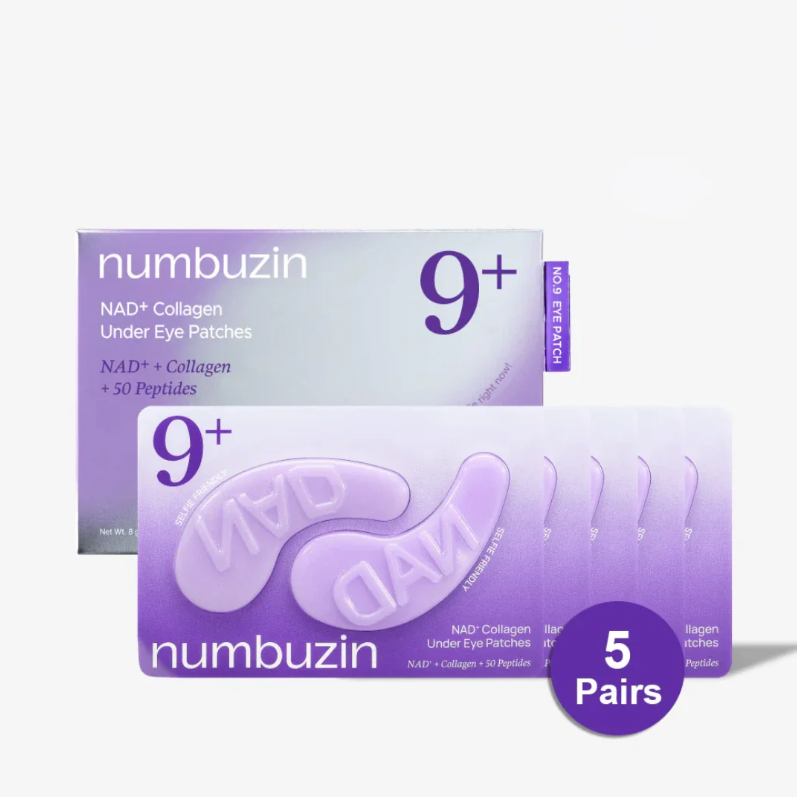 No.9 NAD+ Collagen Under Eye Patches — 5 paires